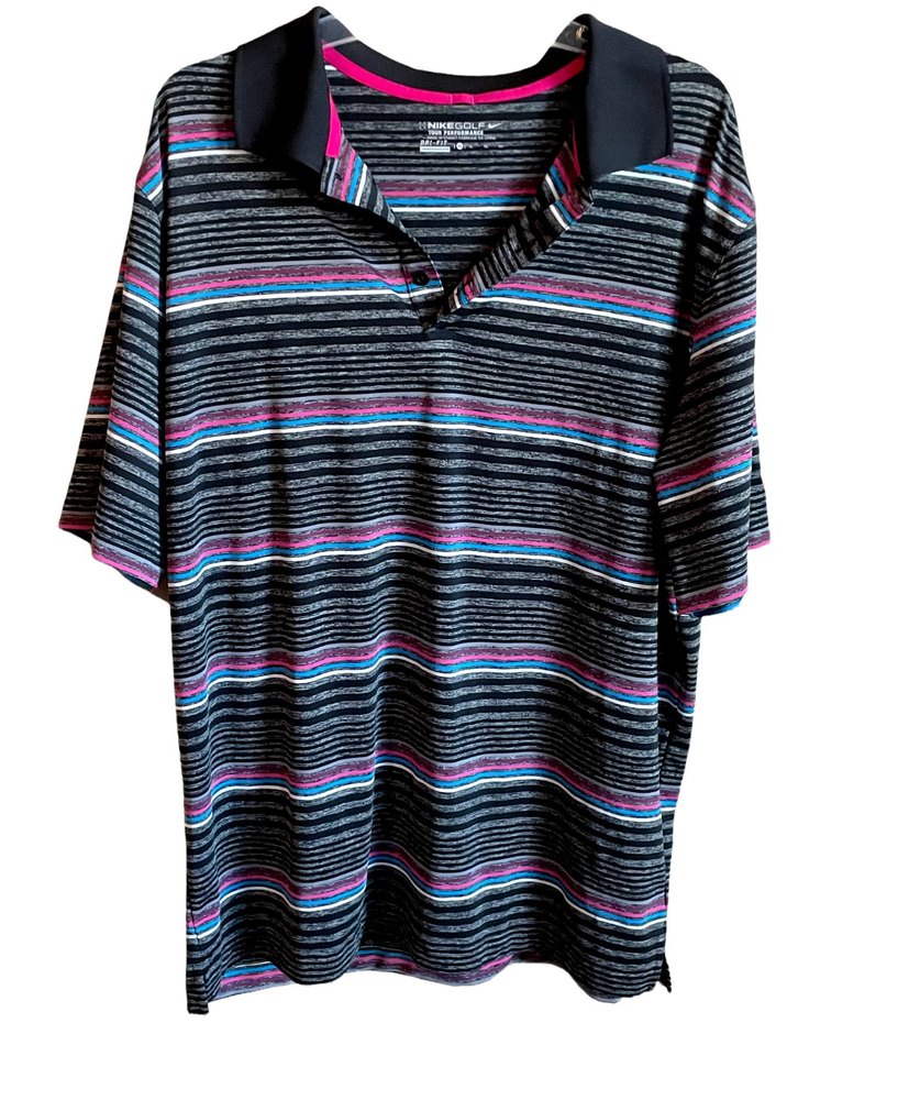 Nike Golf Polo Tour Performance Dri-Fit Mens Short Sleee SZ XL